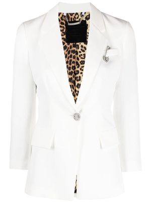 Philipp Plein decorative-pin blazer - White