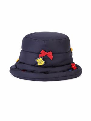 Dolce & Gabbana Kids padded button-detail hat - Blue
