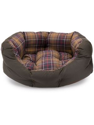 Barbour tartan-print dog bed - Green
