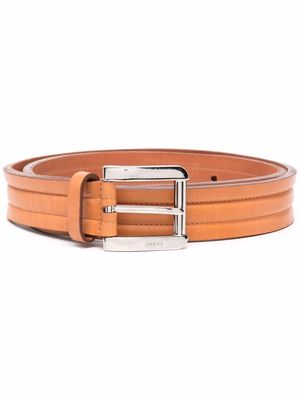 Gianfranco Ferré Pre-Owned 2000s leather buckle belt - Neutrals