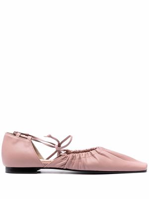 Reike Nen square-toe ballerina shoes - Pink