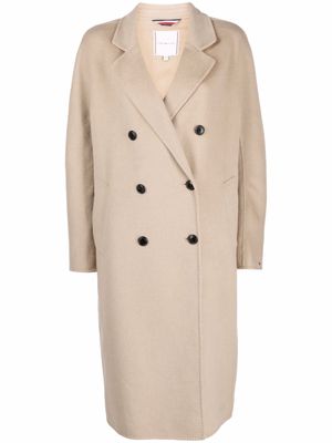 Tommy Hilfiger double-breasted wool-blend coat - Neutrals