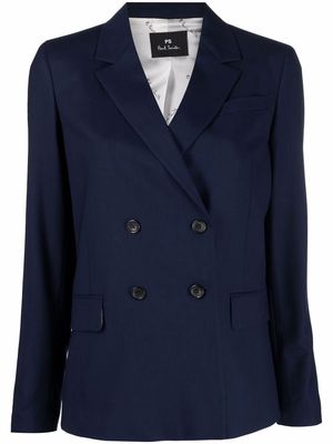 PS Paul Smith double breasted wool blazer - Blue