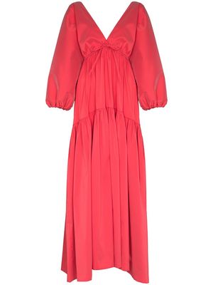 Bernadette Marlow V-neck maxi dress - Red