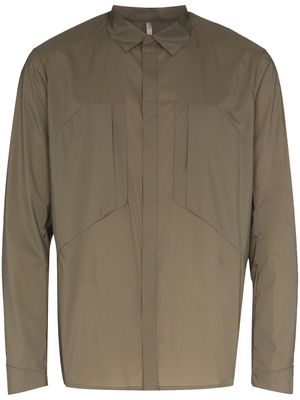 Veilance zipped shirt jacket - Green