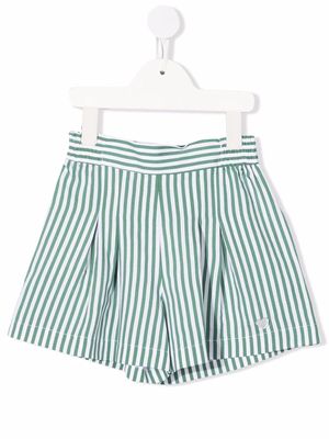 Monnalisa striped fitted shorts - Green