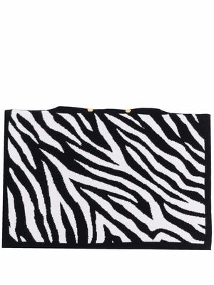 AMI AMALIA zebra-print pillow case - Black