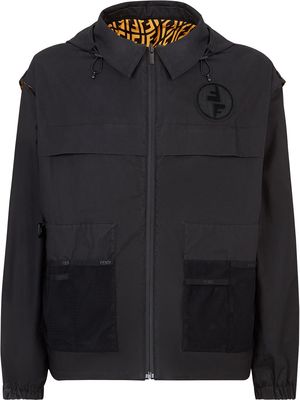 Fendi reversible Kway jacket - Black