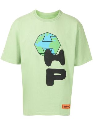 Heron Preston spray globe T-shirt - Green