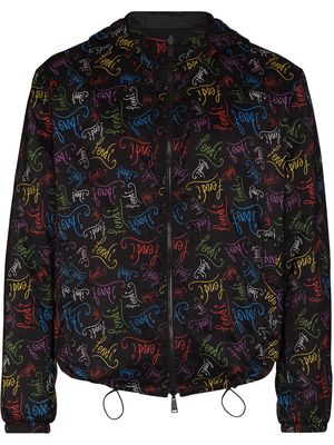 Fendi x Noel Fielding logo-print jacket - Black