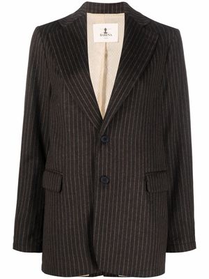 Barena pinstripe pattern buttoned blazer - Brown