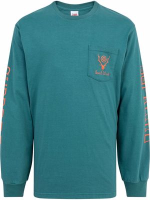 Supreme x SOUTH2 WEST8 logo-print sweatshirt - Blue