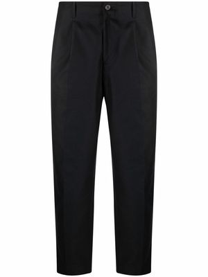 Costumein high-waisted tapered trousers - Black