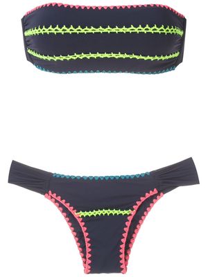 Brigitte Mel crochet bikini set - Blue
