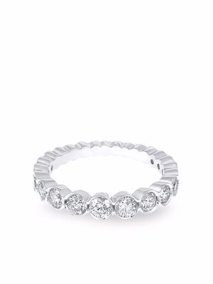 David Morris 18kt white gold Elizabeth diamond eternity ring - Silver