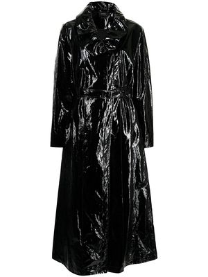 Isabel Marant Epanima coated trench coat - Black
