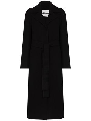 Jil Sander single-breasted wool coat - Black