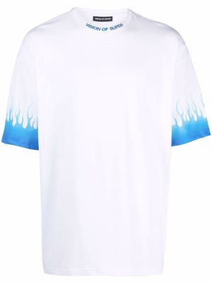 Vision Of Super flame sleeve t-shirt - White