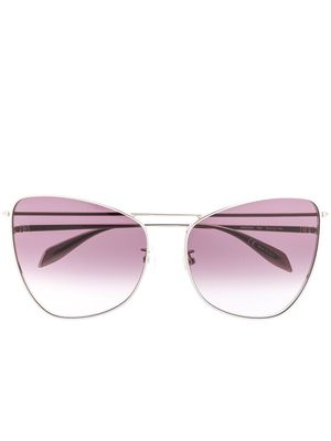 Alexander McQueen Eyewear cat-eye sunglasses - Silver