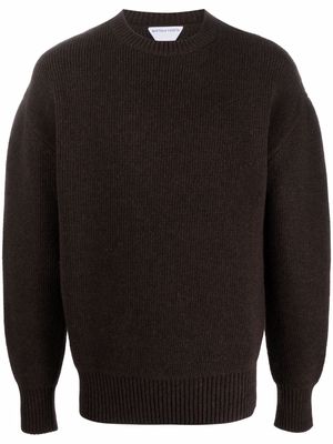 Bottega Veneta Shetland wool jumper - Brown