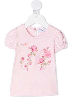 Monnalisa floral print T-shirt - Pink