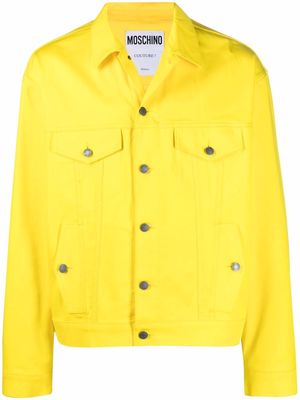 Moschino button-up denim jacket - Yellow