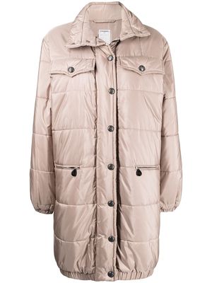 Chanel Pre-Owned 1996 CC-buttons puffer coat - Pink