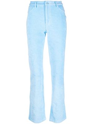 Maisie Wilen Mockumentary straight-leg trousers - Blue