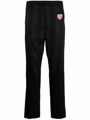 Martine Rose appliqué-patch tailored trousers - Black