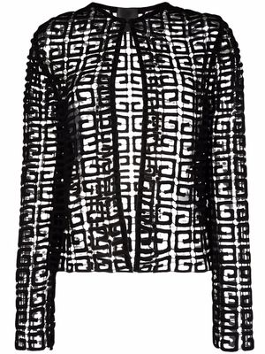 Givenchy 4G guipure cardigan jacket - Black