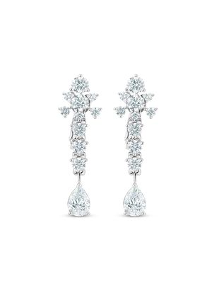 De Beers Jewellers platinum Lea diamond earrings - Silver