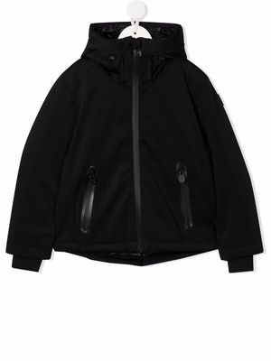 Invicta Kids logo-patch hooded jacket - Black