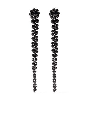 Simone Rocha bead drip earrings - JET BLACK
