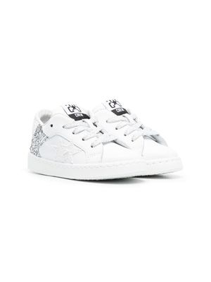 2 Star Kids glitter-detail low-top sneakers - White