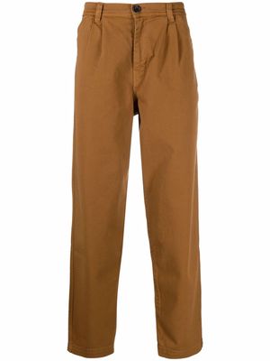 PS Paul Smith straight-leg cropped trousers - Brown