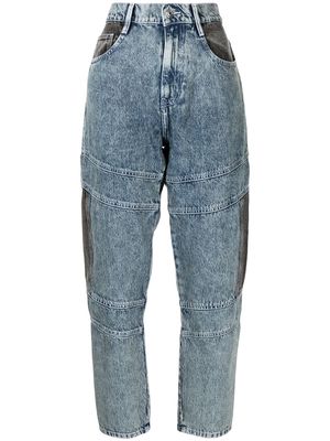 IRO Verrie patchwork straight jeans - Blue