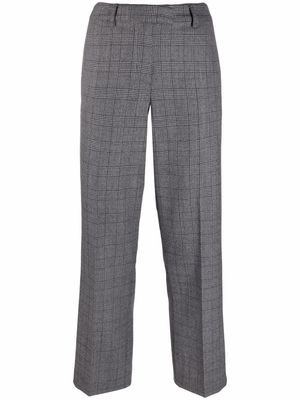A.P.C. Cece checked straight suit trousers - Grey