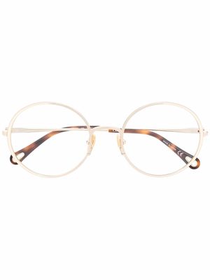 Chloé Eyewear round frame glasses - Gold