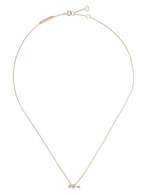 Delfina Delettrez 18kt yellow and white Two In One diamond necklace - Gold/Silver