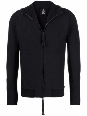 Thom Krom zip-up long-sleeved hoodie - Black