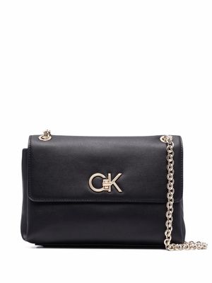 Calvin Klein logo-plaque crossbody bag - Black