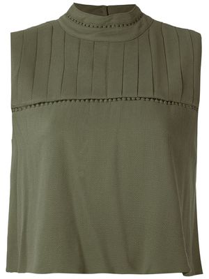 Olympiah Hagia high neck cropped top - Green