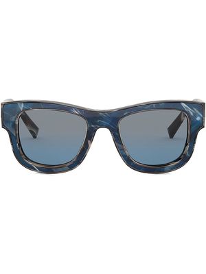 Dolce & Gabbana Eyewear Domenico rectangular-frame sunglasses - Blue