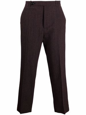 Namacheko straight leg cropped trousers - Red