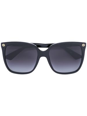Gucci Eyewear oversize gradient square sunglasses - Black