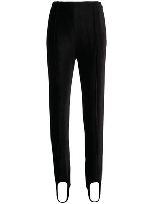 Kenzo high-waist stirrup trousers - Black