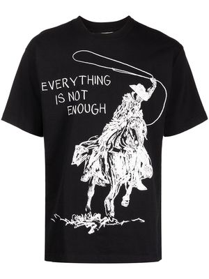 Neighborhood cowboy-print T-shirt - Black