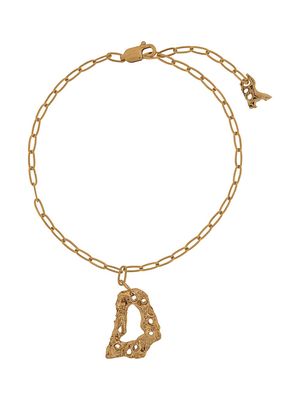 LOVENESS LEE Cory textured-charm bracelet - Gold