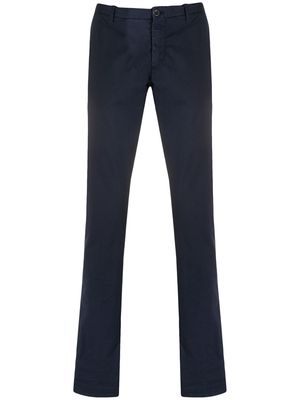 ETRO mid-rise straight leg trousers - Blue