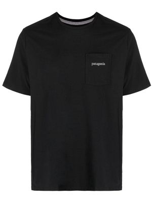 Patagonia chest-logo T-shirt - Black
